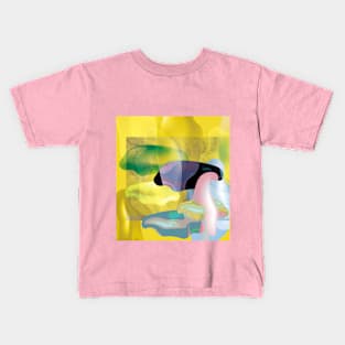 clouds and yellow Kids T-Shirt